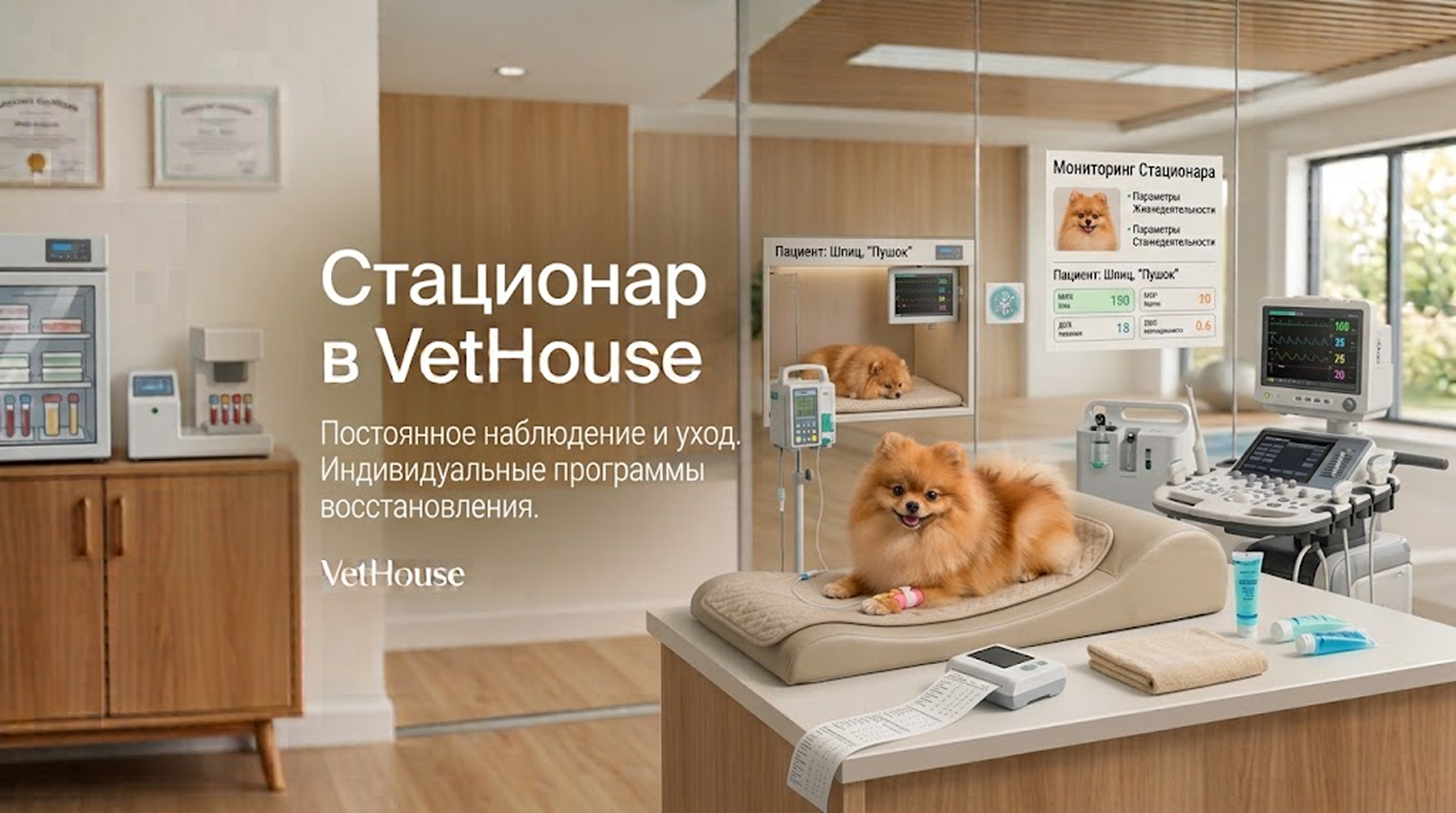 Стационар в ветеринарной клинике VetHouse