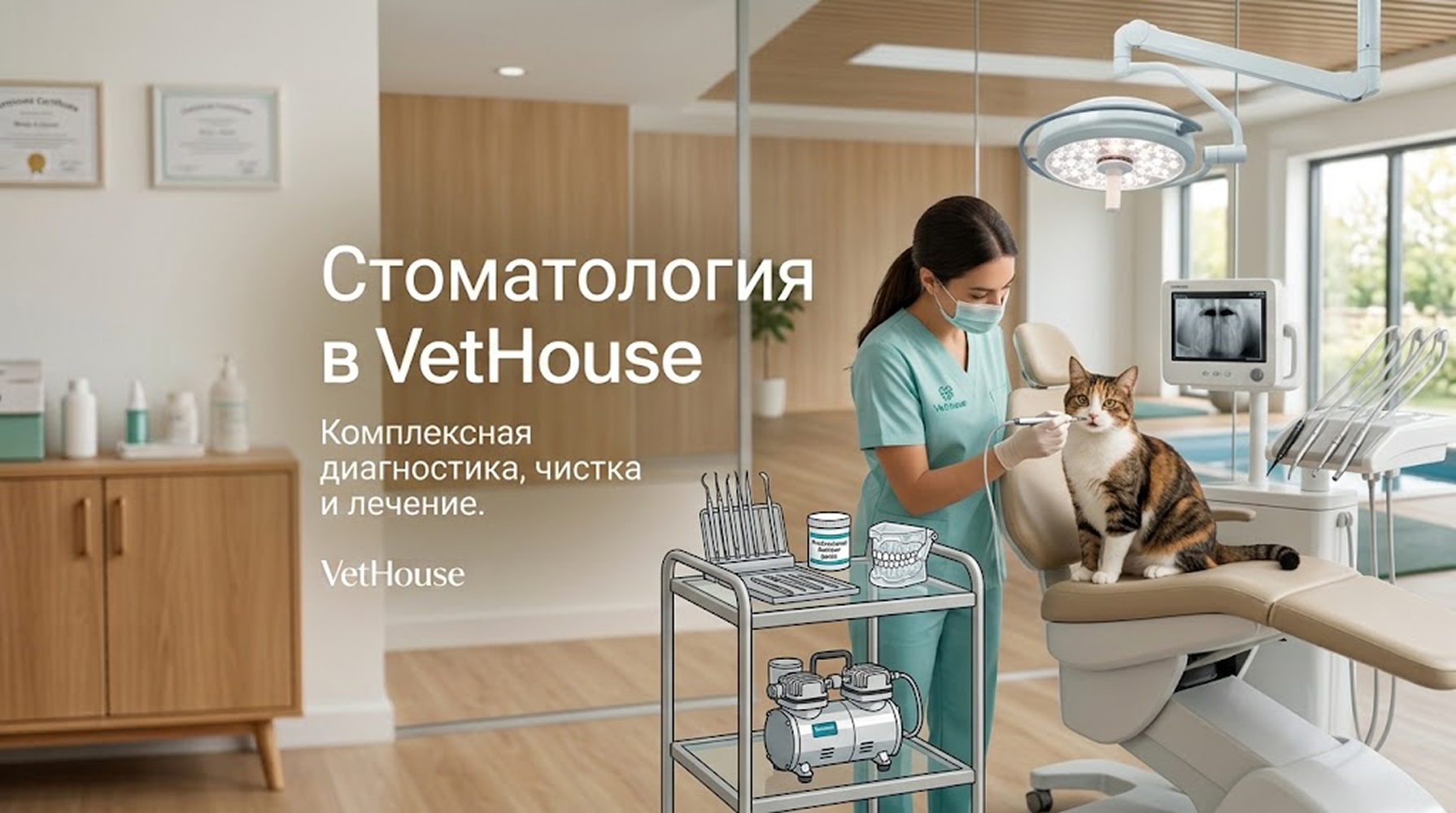 Стоматология в ветеринарной клинике VetHouse