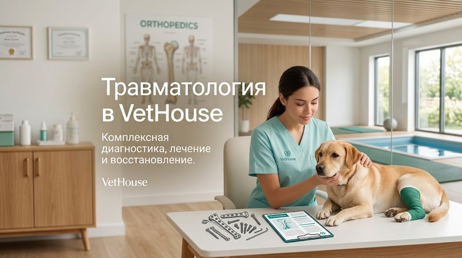 Травматология в ветеринарной клинике VetHouse