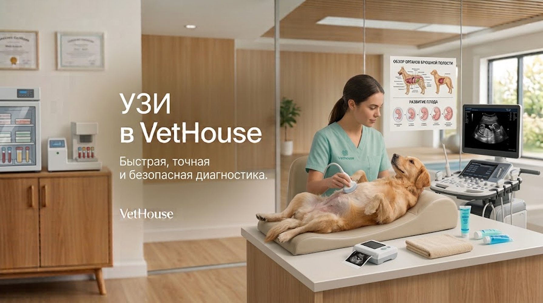 Ультразвуковая диагностика в ветеринарной клинике VetHouse